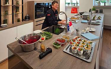 Showcooking in der Bauerlebniswelt